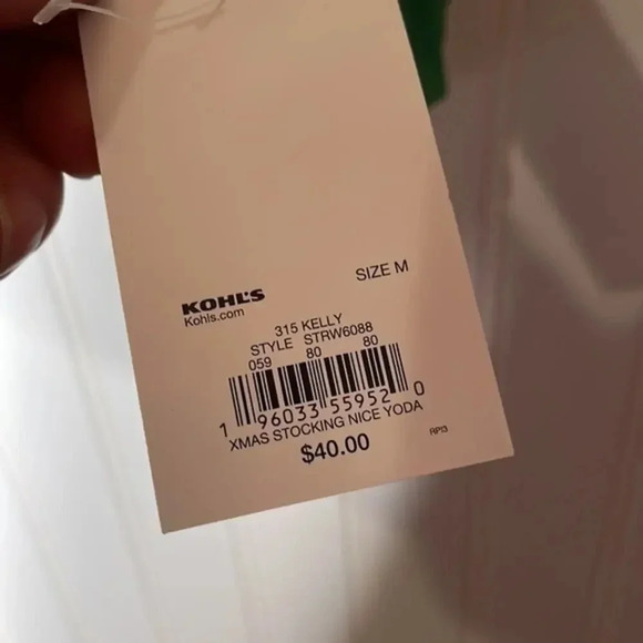 NWT Star Wars Naughty/Nice Yoda Sweatshirt Medium (M) - Picture 6 of 7